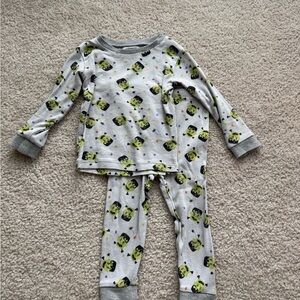 Burt’s Bees Frankenstein Halloween Pajama set for 18m
